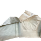 36" / UK10 - Off White / Very Light Gold - Self Butti Saree blouse with cups,  Sleeveless - 36" - UK Stock - Quick Delivery - RNK - R948-KK
