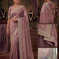 Dusty Pink - Saree with Thread / Stone Work and Blouse Piece - UK stock - 24hr Dispatch - SP2613 VY