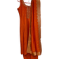 UK 16 / 42" - Orange - Silky Ladies Trousers Suit - Sangeet / Henna / Temple - OC42162 TV