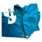 Turquoise Blue - HYBRID Silky Saree blouse - With Elastic on both side for Great fit - Size 36",38", 40" S M L  - VAM1216 Ap