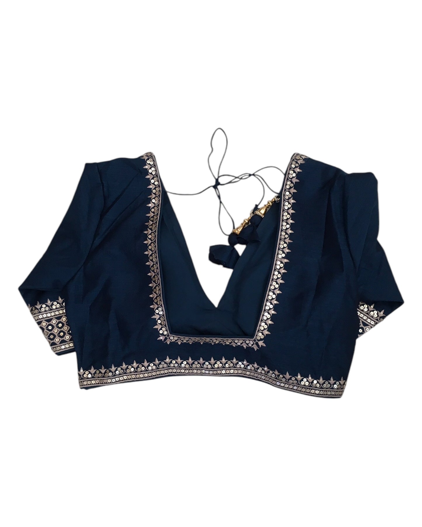 Petrol Blue - Designer Ready Made Lehenga Set - Size 14 (40") UK Stock - 24h Dispatch - VMK180  CP 0425