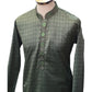 Light Green - Handloom Self Brocade Mens Indian Kurta set - Weddings / Walimas , Sangeet, Eid, Mehndi / Henna - KCS1350 08KR24