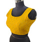 Yellow - Dupion Silky Saree / Lehenga blouse - 38" Bust (UK 12) Can be let out to size 16  - AF2405 A 0324