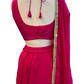 Size 12 (38") - Fuchsia Pink / Magenta - Designer Ladies Short Top Saree Suit - VMK Bhumi PY