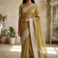 Yellow - Fancy Party Saree with Blouse Piece - UK stock - 24hr Dispatch - VFU5410 03VR26