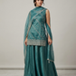 UK 16 / 42" - Teal Green - Ladies Sharara / Palazzo Trousers Suit - UK Stock - Sangeet / Henna / Weddings - OC7302 VC