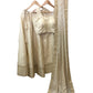 Light Gold - Silky Lehenga Set - Weddings ,Bridesmaids, Sangeet,  Henna, Haldi - 24h Dispatch - AF2414 TP 0624