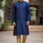 Royal Blue - Silky Mens Indian Kurta set - UK Stock - Ideal to Pair with a Waistcoat - VEE1095 KJ