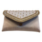 Champagne / Light Brown - Rich Silky Antique Embroidered Clutch Bag - AY253 10Rp24