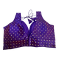 40" / UK 14 - Purple - Silky Designer Saree blouse with cups,  Sleeveless - UK Stock - Quick Delivery - RNK - R717 KV