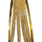 Antique / Dark Gold Stones - Set of 8 Diamante Stone Bangles -  M to XXL - HAN2602 07Ka26