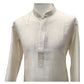 Cream - Cotton Silky Self Brocade Mens Kurta Set - Sangeet Mehendi Haldi - KCS1003 KK 1123