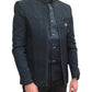 Teal - PREMIUM Slim Fit Mens BandhGala / Prince / Chinese Collar Open Jacket with inside Waistcoat- Fantastic Fit - CS2508 RY 0325