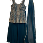 UK 12 / 38" - Dark Teal - Ladies Sharara / Palazzo Trousers Suit - UK Stock - Sangeet / Henna / Weddings - OC2467 TT
