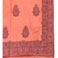 Peach - Soft Art Wool Handloom Woven Shawl -  11C24 NTC2413