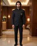 Black - PREMIUM Slim Fit Mens Nehru / BandhGala / Prince / Chinese Collar Jacket - Fantastic Fit - CS2701 VP