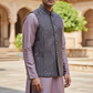Mauve / Purple - Rich All Over Sequins Embroidered - Mens Indian Waistcoat - UK Stock - 24 hr Dispatch - KCS2602 03VT26