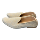 Very Comfortable Gold Brocade Loafer Style Mojri - Indian Mens shoes - Mojari , Khossay -  YD2603