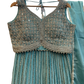 SALE ! Size UK 16 (42") Light Blue Pastel - Lehenga Set - Mehndi / Sangeet / Bridesmaids / Weddings / Garba  - UK Stock - 24h Dispatch - KTC250627  TK26