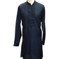 Petrol Blue - Mens Kurta Set with Rich Brocade Waistcoat  - SHU2505 TP 0325