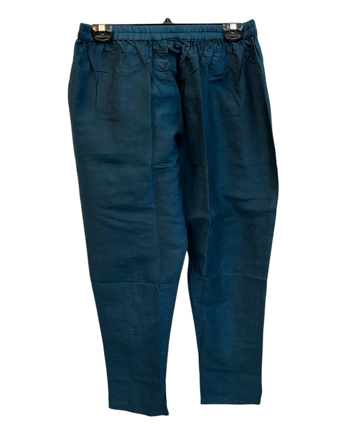 UK 14 / 40" - Dark Petrol Blue - Silky Brocade Ladies Trousers Suit - Sangeet / Henna / Temple - OC45067 TJ VA