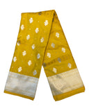 Yellow - Traditional Handloom Banarasi Sari / Saree - with Blouse Piece - SN2405 11TP24