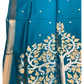 Turquoise Blue - Handloom Saree with Blouse Piece - UK stock - 24hr Dispatch - RT-BT004 07KJ26