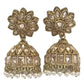 Gold - Medium - Antique Gold Finish Traditional Zhumki Earrings - Bollywood - Weddings - SV2409 Rp 0724