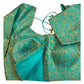 38" & 42" - Sea Green - Banarasi Brocade Saree / Lehenga Blouse -UK Stock - Quick Dispatch - X1126 01A25