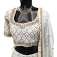 Off White / Cream Fully Embroidered Lehenga Set - Size 18 - UK Stock - 24h Dispatch - KTC2423 TT 0124