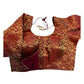 38" & 42" - Maroon - Banarasi Brocade Saree / Lehenga Blouse -UK Stock - Quick Dispatch - X1126 01A25