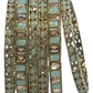 Antique Gold Finish LIGHT GREEN Reverse Stone Bangles (Set of 6) - Mix N Match - SR219R
