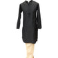 Black - Cotton Silky Self Brocade Mens Kurta Set - Sangeet Mehendi Haldi - KCS1003 KK 1123