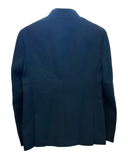 Size 40" Chest - Dark Teal Blue - PREMIUM Slim Fit Mens Jute BandhGala / Prince / Chinese Collar Jacket - Fantastic Fit - CS2603 TH