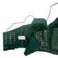 36" / UK 10 - Dark / Bottle Green - Sequins Work Strap Saree Blouse with cups - UK Stock - Quick Delivery - RNK - R780 -KK
