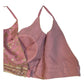 Baby Pink - Low V Neck Embroidered Saree / Lehenga Blouse - 40" Bust (UK 14) Can be let out to size 18  - B216 01KV25