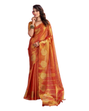 Red - Traditional Silky Fancy Saree with Blouse Piece - UK Stock - 2/3 days Delivery  12KT25 RP476