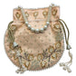 Peach - Silky Bollywood Ladies Potli / Pouch Style HandBag - GJ21 10Rp24