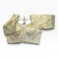 Size 40" / UK 14 - Gold - Zari Embroidered Silk Blouse with Elbow-Length Sleeves - UK Stock - With Margin inside - VAM1296 - KY