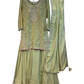 UK 16 / 42" - Mint Green - Mid length - Ladies Sharara / Palazzo Trousers Suit - UK Stock - Sangeet / Henna / Weddings - HEL6492 TK