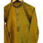 Golden - Banarasi Handloom Brocade Mens Indian Kurta set - UK Stock - Weddings / Walimas , Sangeet, Diwali, Eid, Mehndi / Henna - VEE2532 KR