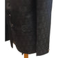 Black - PREMIUM Slim Fit Mens Self Brocade BandhGala / Prince / Chinese Collar Jacket - Fantastic Fit - CS2501 01TA25