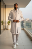 Pastel Rose Gold - Stunning Double Layered Mens Sherwani - SHU2503 PC 0325
