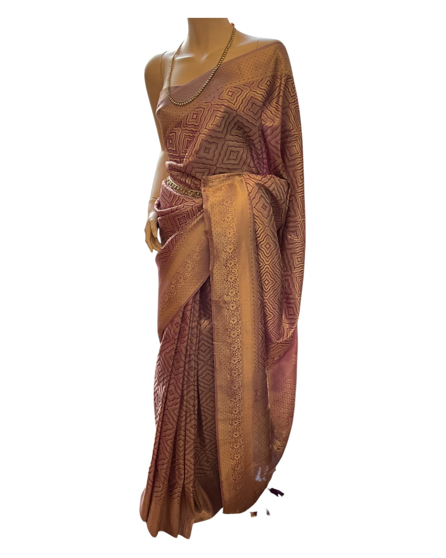 Purple - Fancy Banarasi Saree with Blouse Piece - UK stock - 24hr Dispatch - SP250630 KC