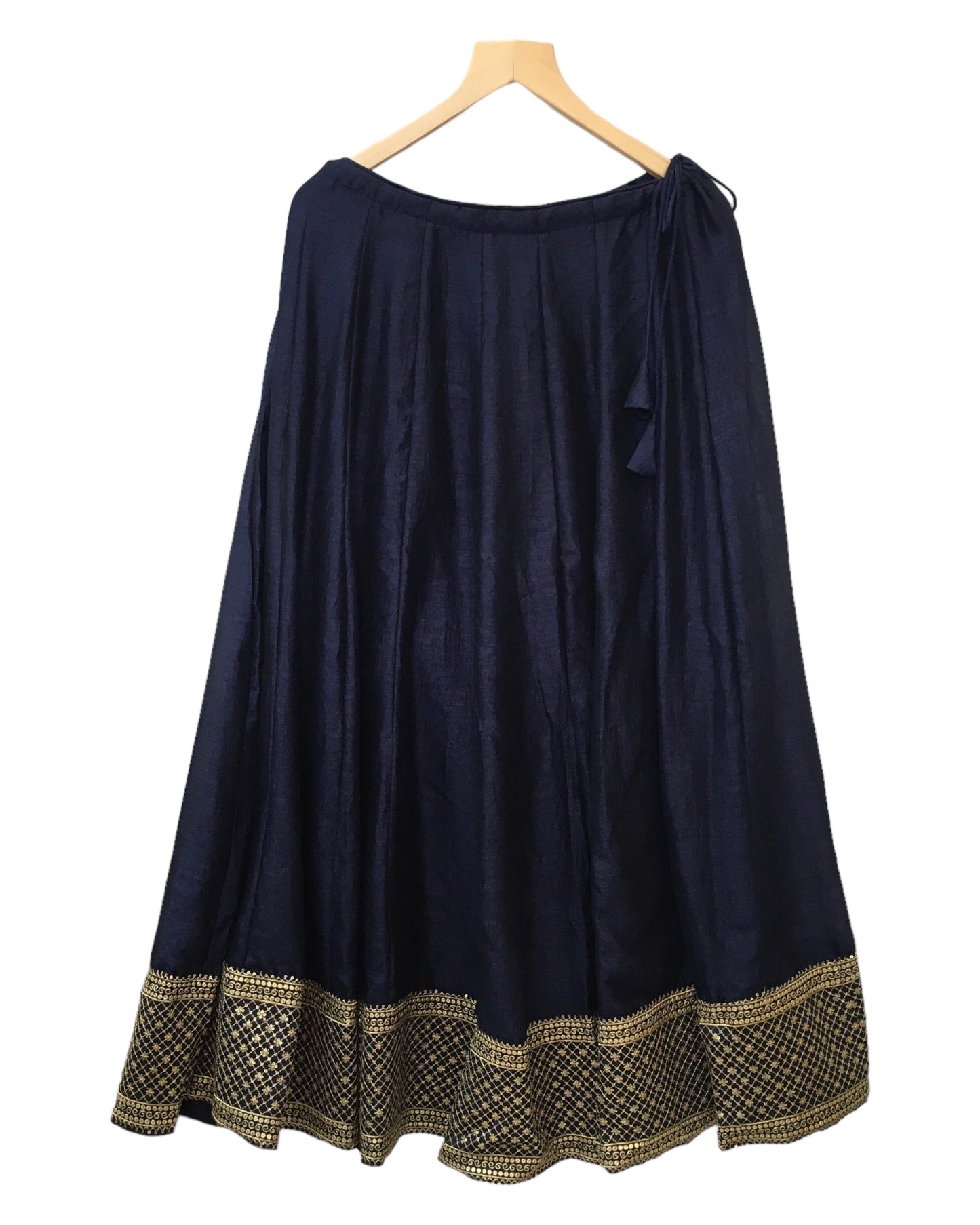 Navy Blue - Silky Lehenga Set - Weddings ,Bridesmaids, Sangeet,  Henna, Haldi - 24h Dispatch - AF2414 TT 0624