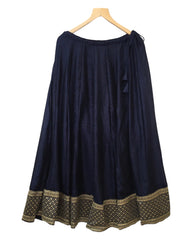Navy Blue - Silky Lehenga Set - Weddings ,Bridesmaids, Sangeet,  Henna, Haldi - 24h Dispatch - AF2414 TT 0624