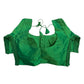 Green - HYBRID Silky Saree blouse - With Elastic on both side for Great fit - Size 36",38", 40" S M L  - VAM1216 Ap