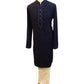 Navy Blue - Linen -  Mens Indian Kurta set - Weddings / Walimas , Sangeet, Eid, Mehndi / Henna - NAD2507 01KA25