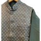 Henna / Mehndi Green - Mens Indian Waistcoat & Kurta Set - UK Stock - 24 hr Dispatch - KCS4010 03VJ26