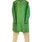 Parrot Green - Silky Mens Indian Kurta set - UK Stock - Ideal to Pair with a Waistcoat - VEE1095 KJ